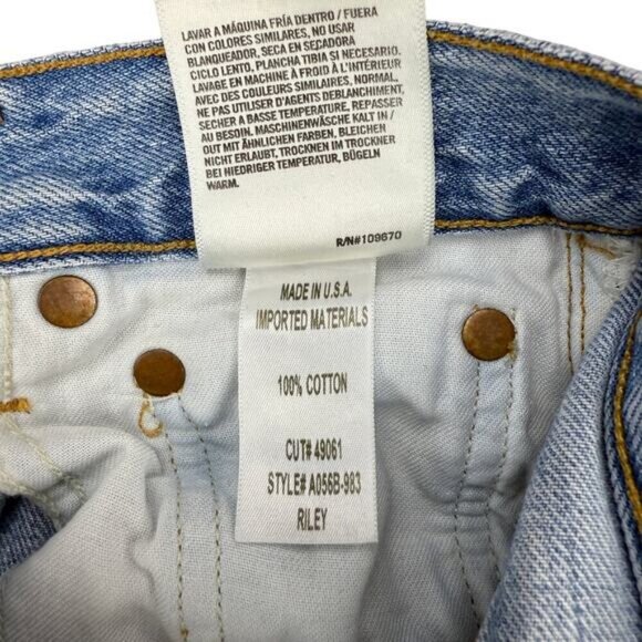 AGOLDE Riley High Rise Straight Crop Size 24 Shatter - Picture 5 of 6